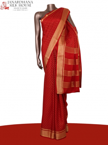 Pure Mysore Crepe Silk Saree
